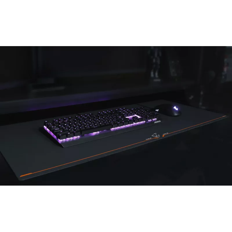 Herná podložka pod myš GIGABYTE AMP900 čierna, oranžová