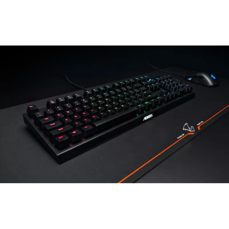 Herná podložka pod myš GIGABYTE AMP900 čierna, oranžová