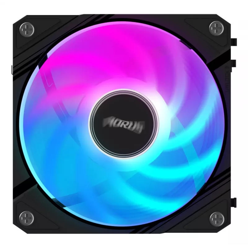 Gigabyte AORUS EZ CHAIN FAN 120 ventilátor do skrinky, 120 mm, čierny, GP-ECFAN1201