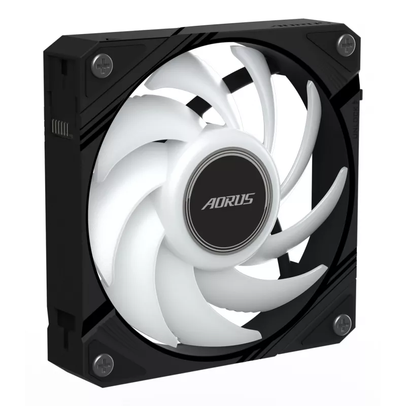 Gigabyte AORUS EZ CHAIN FAN 120 ventilátor do skrinky, 120 mm, čierny, GP-ECFAN1201