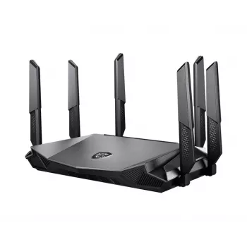 MSI RadiX AX6600 WiFi 6 Tri-Band WLAN router Gigabit Ethernet Tri-Band (2,4 GHz / 5 GHz / 5 GHz) čierny