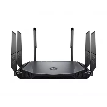 MSI RadiX AX6600 WiFi 6 Tri-Band WLAN router Gigabit Ethernet Tri-Band (2,4 GHz / 5 GHz / 5 GHz) čierny