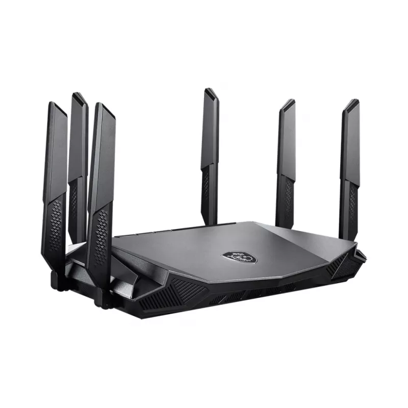 MSI RadiX AX6600 WiFi 6 Tri-Band WLAN router Gigabit Ethernet Tri-Band (2,4 GHz / 5 GHz / 5 GHz) čierny