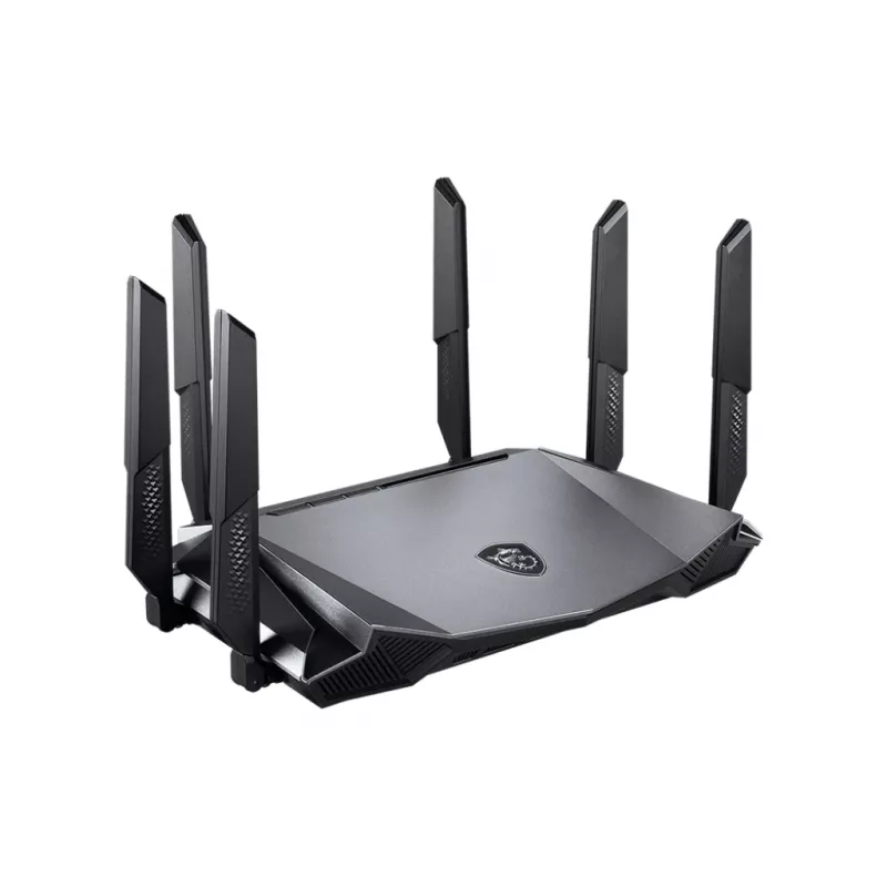 MSI RadiX AX6600 WiFi 6 Tri-Band WLAN router Gigabit Ethernet Tri-Band (2,4 GHz / 5 GHz / 5 GHz) čierny