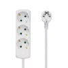 Microconnect GRU003W predlžovací kábel 1,8 m 3 AC zásuvky interiér biely