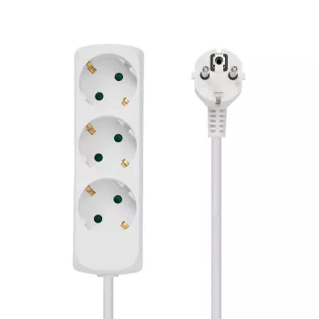 Microconnect GRU003W predlžovací kábel 1,8 m 3 AC zásuvky interiér biely