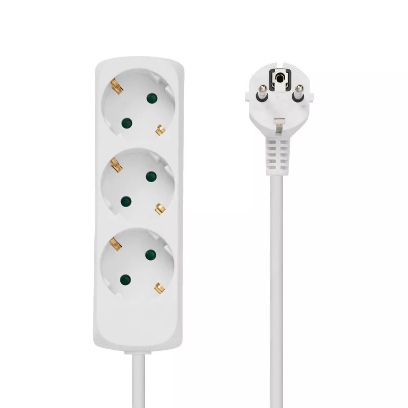 Microconnect GRU003W predlžovací kábel 1,8 m 3 AC zásuvky interiér biely
