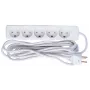 Predlžovací kábel Microconnect GRU0055WDK 5m 5 AC zásuvky interiér biely