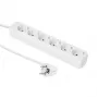 Microconnect GRU00615W rozbočovač 1,5 m 6 sieťových zásuviek biely