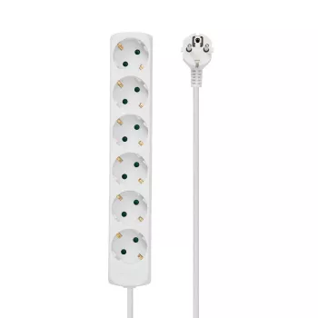 Microconnect GRU00615W rozbočovač 1,5 m 6 sieťových zásuviek biely