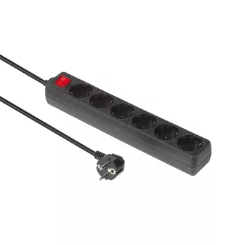 Microconnect GRU0065B predlžovacia zásuvka typ F čierna