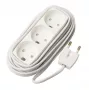 Microconnect GRUELU3H050 predlžovací kábel 5 m 3 AC zásuvky biely