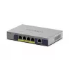 Neřízený 5-portový PoE switch Netgear GS105P 1Gb Ethernet s Power over Ethernet (GS105P-300EUS)