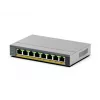 NETGEAR GS108EPP Unmanaged Gigabit Ethernet (10/100/1000) Power over Ethernet (PoE) desktop/nástenná montáž sivá