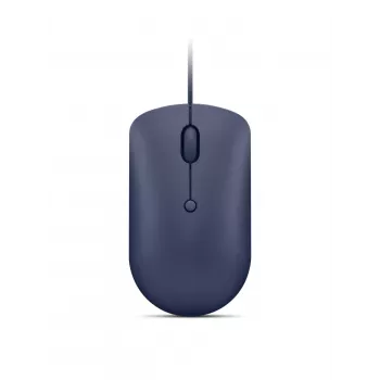 Káblová optická USB-C myš Lenovo GY51D20878, obojručná, 2400 DPI, 4 tlačidlá, modrá