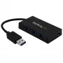 StarTech.com HB30A3A1CSFS 4-portový stolový USB 3.0 rozbočovač, USB-A na 3x USB-A + 1x USB-C, so sieťovým adaptérom
