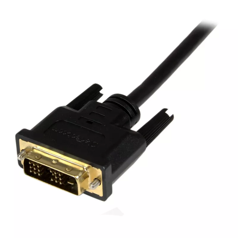 StarTech.com HDCDVIMM1M 1 m kábel Mini HDMI na DVI-D, Mini HDMI typ C (19-pinový) samec na DVI-D samec, tienený, čierny