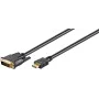 Microconnect HDM192411 video kábel adaptér 1 m HDMI Type-A (štandard) DVI-D čierny