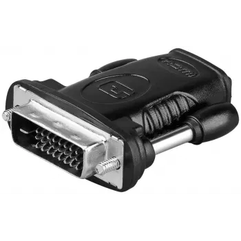Microconnect HDM19F24 kábel adaptér HDMI Type-A na DVI-D Dual Link (24+1 pin) čierny