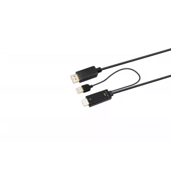 Microconnect HDMI-DP-CON2 videokábel adaptér 2 m DisplayPort čierny