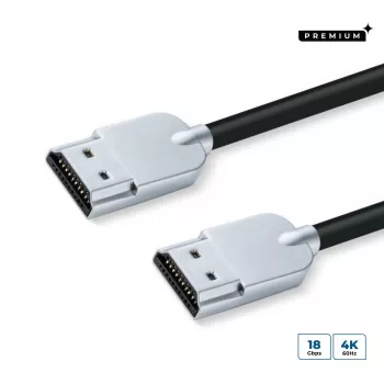 Microconnect HDMISUPERSLIM05M HDMI kábel 0,5 m HDMI Type-A (štandard) čierny, metalický