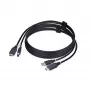 StarTech.com 1,8 m HDMI a USB 5 Gbit/s KVM kábel, 4K 60Hz, HDMI 2.0 a USB kombokábel pre KVM prepínače