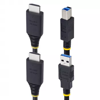 StarTech.com 1,8 m HDMI a USB 5 Gbit/s KVM kábel, 4K 60Hz, HDMI 2.0 a USB kombokábel pre KVM prepínače