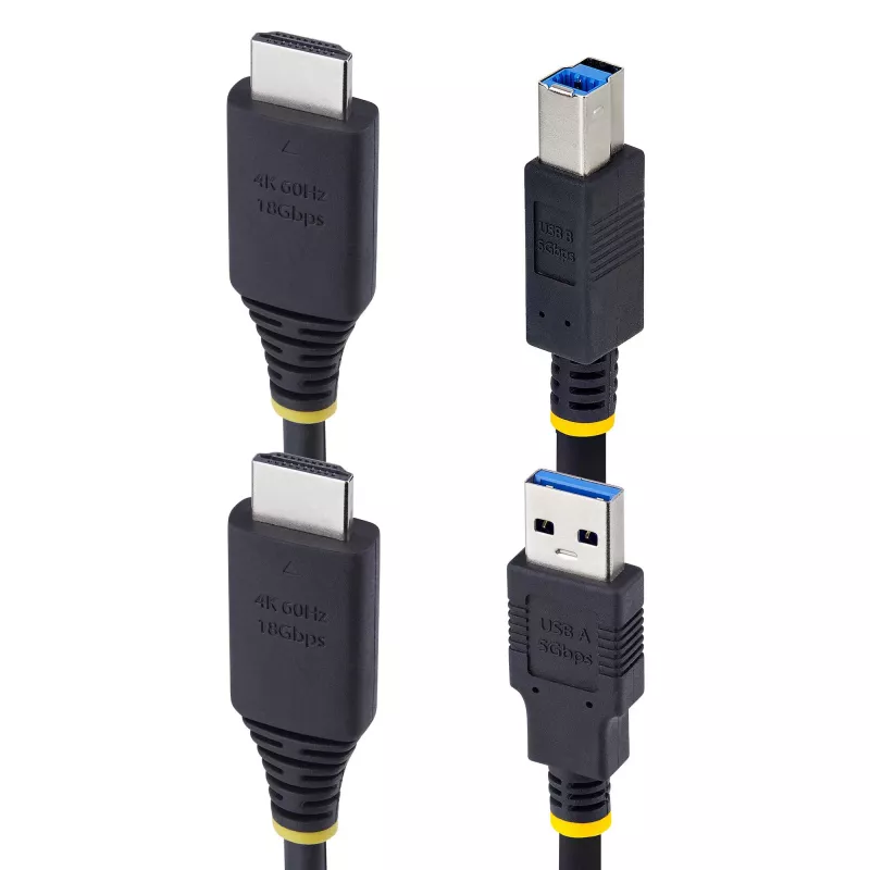 StarTech.com 1,8 m HDMI a USB 5 Gbit/s KVM kábel, 4K 60Hz, HDMI 2.0 a USB kombokábel pre KVM prepínače