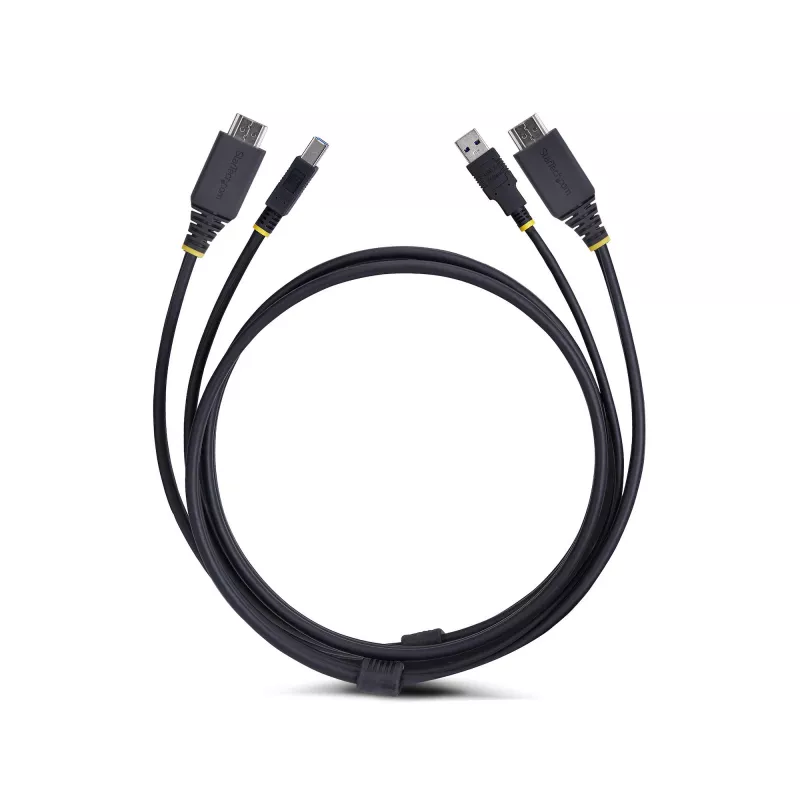 StarTech.com 1,8 m HDMI a USB 5 Gbit/s KVM kábel, 4K 60Hz, HDMI 2.0 a USB kombokábel pre KVM prepínače