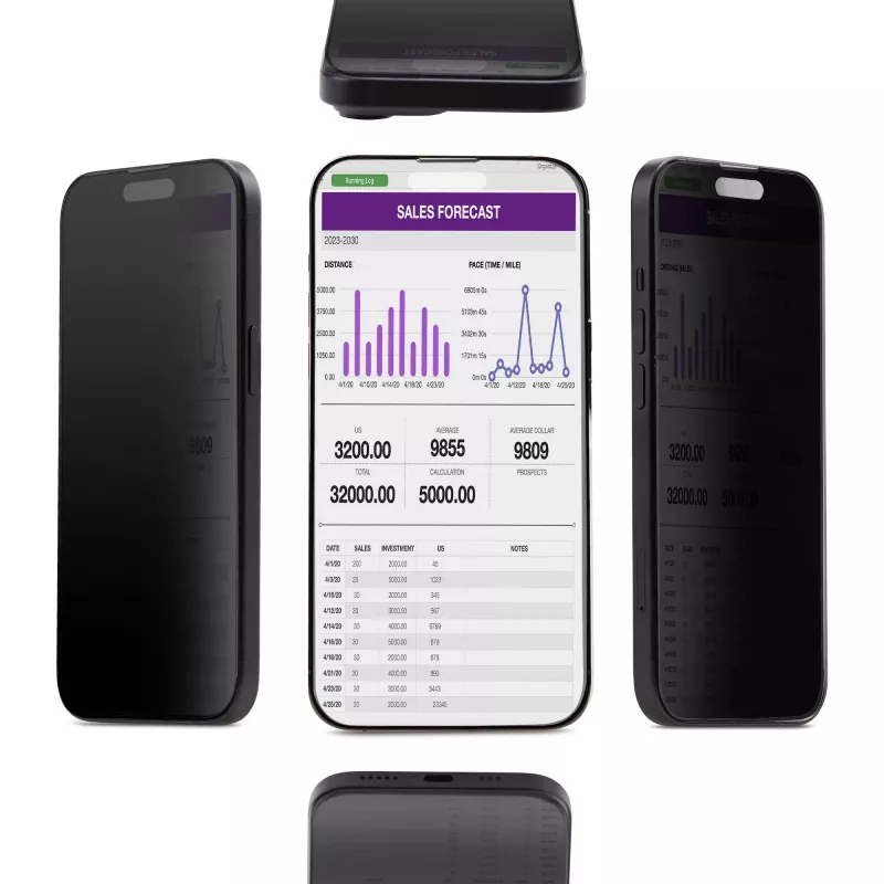 Ochranné sklo s filtrom súkromia StarTech.com I15T3-PRIVACY-SCREEN pre iPhone 15 Pro Max, tvrdené sklo, 4-cestné, pozorovací uhol +/-30°, čierne