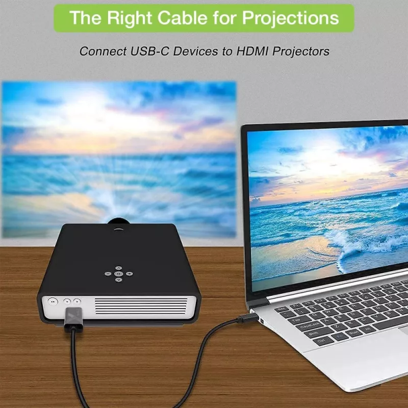 Techly adaptérový kábel USB-C konektor samec na HDMI 2.0 4K konektor samec 2 m čierny