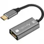 Techly IADAP-USBC-HDMI8 USB grafický adaptér 7680 x 4320 pixelov čierny, strieborný
