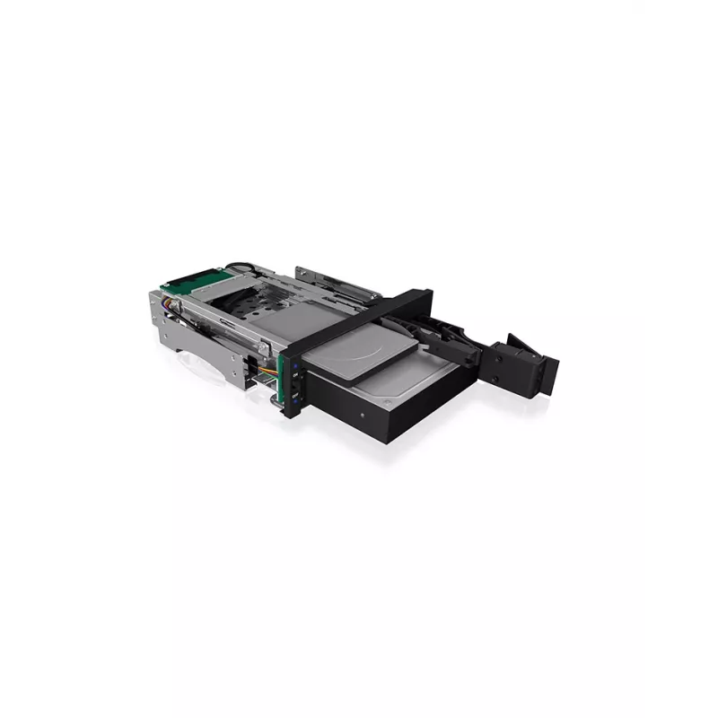ICY BOX IB-173SSK 2-násobný rám na výmenu pre 1x 2,5 a 1x 3,5 SATA/SAS pevné disky