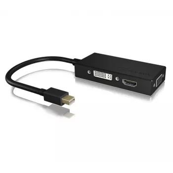ICY BOX IB-AC1032 Mini DisplayPort DVI-D + VGA (D-Sub) + HDMI čierny
