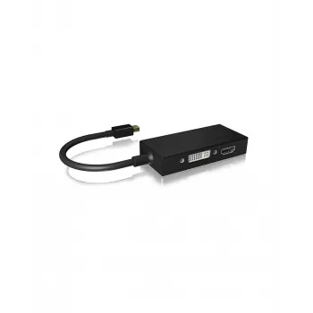 ICY BOX IB-AC1032 Mini DisplayPort DVI-D + VGA (D-Sub) + HDMI čierny