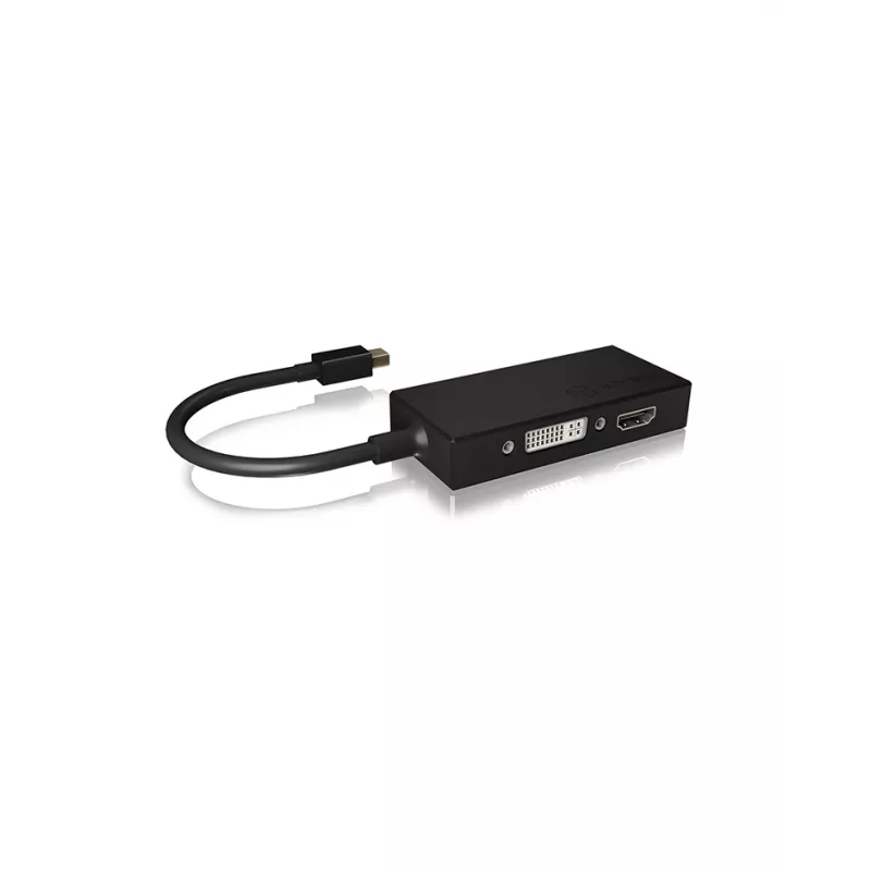 ICY BOX IB-AC1032 Mini DisplayPort DVI-D + VGA (D-Sub) + HDMI čierny