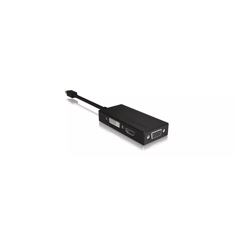 ICY BOX IB-AC1032 Mini DisplayPort DVI-D + VGA (D-Sub) + HDMI čierny