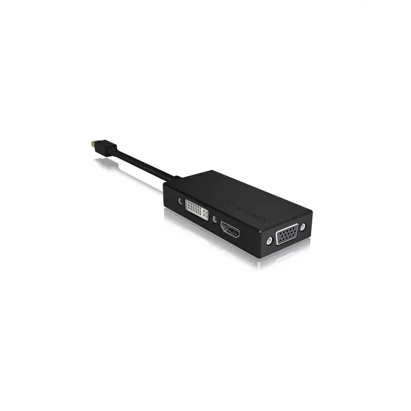 ICY BOX IB-AC1032 Mini DisplayPort DVI-D + VGA (D-Sub) + HDMI čierny