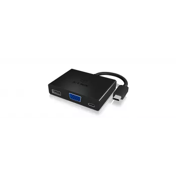 ICY BOX IB-DK4032-CPD USB-C na VGA multiport adaptér