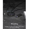 Stolový USB 3.0 hub ICY BOX IB-HUB1403A, 4 porty, so vstupom/výstupom audio, čierny