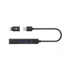 ICY BOX IB-HUB1439-LAN káblový USB 3.2 Gen 1 (3.1 Gen 1) Type-A čierny