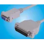 Microconnect IBM029-2 sériový kábel sivý 1,8 m DB25 DB9
