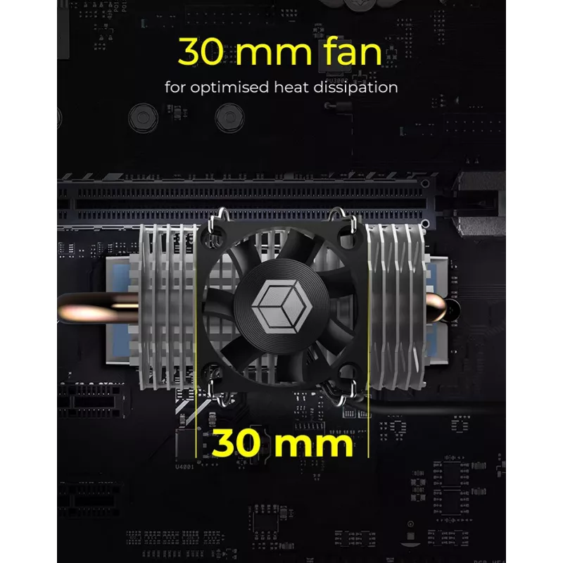 ICY BOX IB-M2HSF-705 chladič/chladič SSD 3 cm strieborný 1 ks