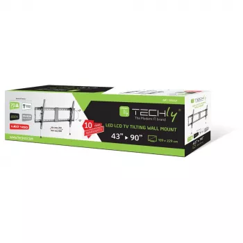 Techly ICA-PLB 590 nástenný držiak/stojan TV 2,29 m (90 palcov) čierny