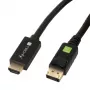 Techly konvertorový kábel 2m DisplayPort na HDMI 1.2 4K ICOC DSP-H12-020