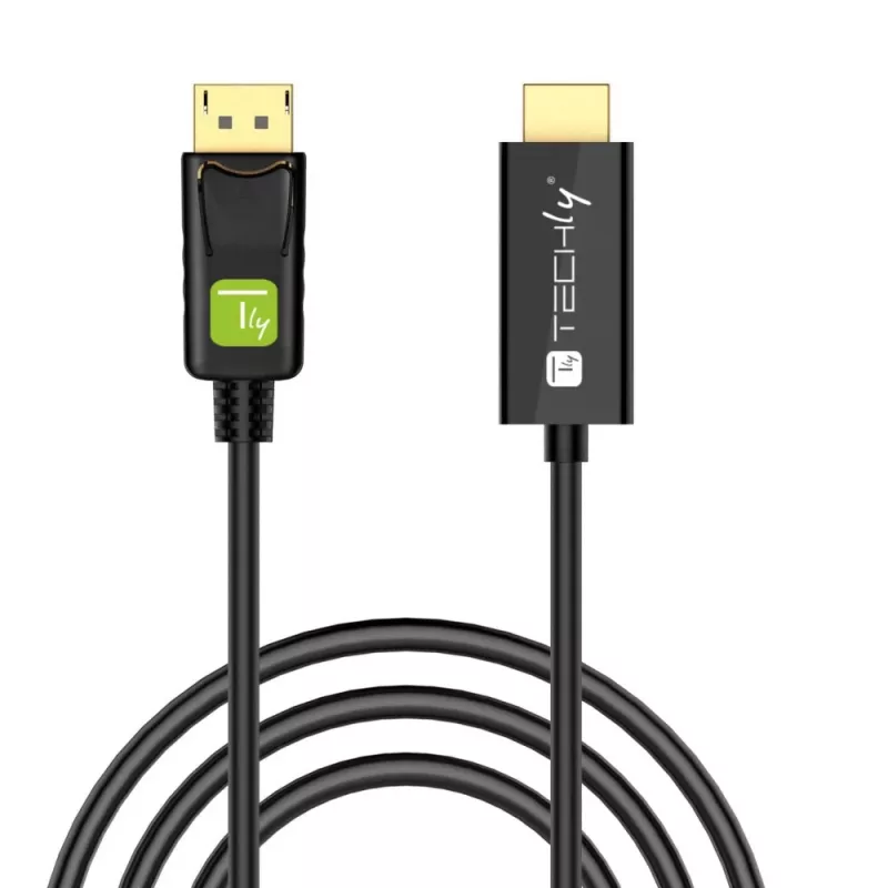 Techly konvertorový kábel 2m DisplayPort na HDMI 1.2 4K ICOC DSP-H12-020