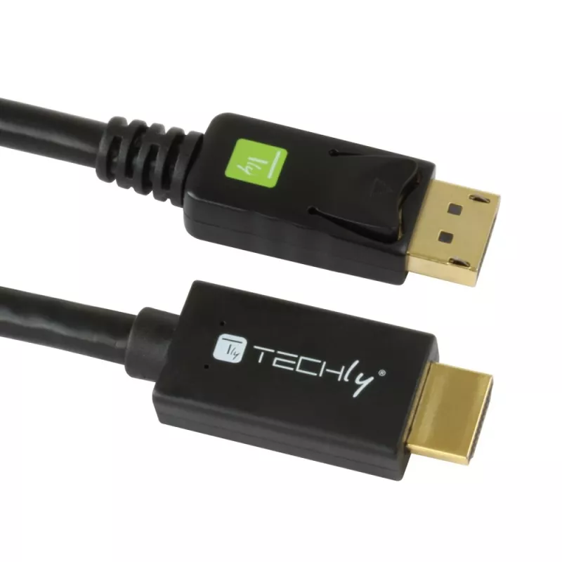 Techly konvertorový kábel 2m DisplayPort na HDMI 1.2 4K ICOC DSP-H12-020