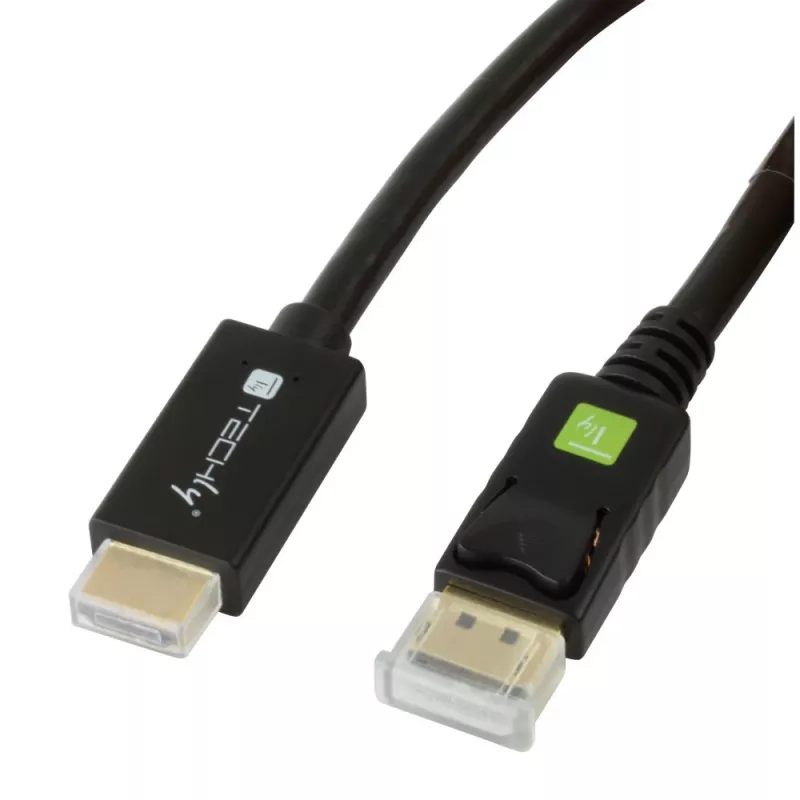 Techly konvertorový kábel 2m DisplayPort na HDMI 1.2 4K ICOC DSP-H12-020