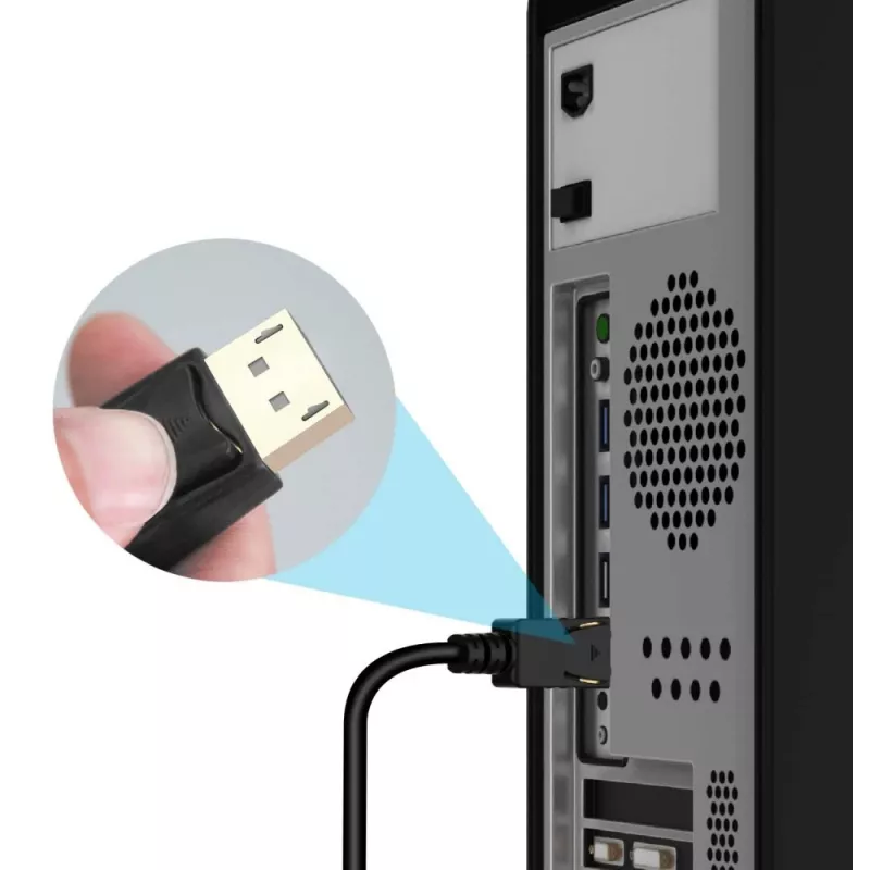 Techly konvertorový kábel 2m DisplayPort na HDMI 1.2 4K ICOC DSP-H12-020