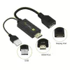 Techly ICOC-HDMI-DP12A adaptér z HDMI na DisplayPort s napájaním cez USB, 4K 30 Hz